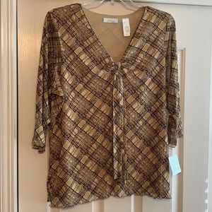 J H Collecibles 2X blouse NWT